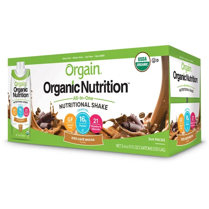 Photo 1 of **09/16/2022** Orgain Organic Nutrition Shake, Iced Café Mocha, 11oz, 12ct
