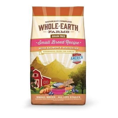 Photo 1 of **BEST BY 11/09/2022** Whole Earth Farms Grain Free Small Breed Recipe with Salmon & Whitefish Dry Dog Food, 12 Lbs.
