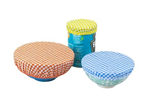 Photo 1 of **SOLD AS IS NO REFUNDS/RETURNS** 
3 OF- Reusable Gingham Bowl Covers Eco Friendly Pack of 3 Small Elasticated Covers