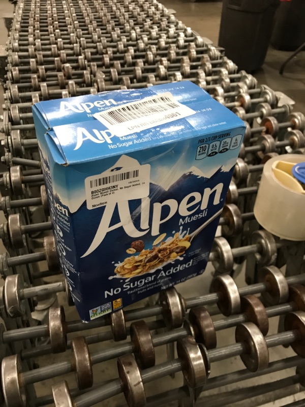 Photo 2 of *EXPIRES Feb 1 2022*
Alpen Muesli Cereal, No Sugar Added, 14 Ounce (Pack of 2)
