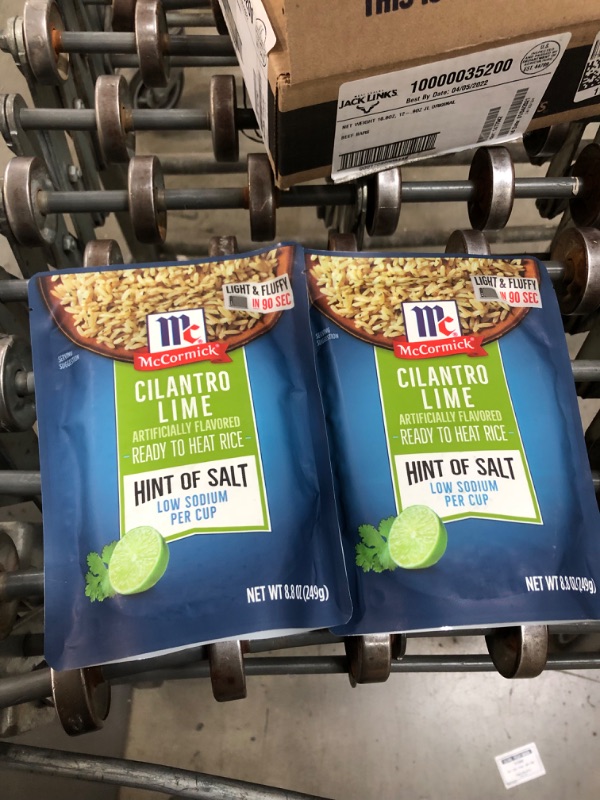 Photo 2 of *NON REFUNDABLE*
*EXPIRES Feb 23 2022*
McCormick Hint of Salt Cilantro Lime Ready to Heat Rice, 8.8 oz, 2 pk
