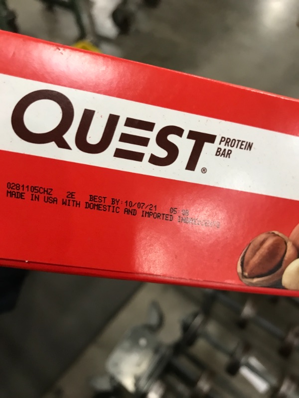 Photo 3 of *EXPIRED Oct 07 2021*
Quest Protein Bar, Chocolate Hazelnut, 20g Protein, 12 Ct
