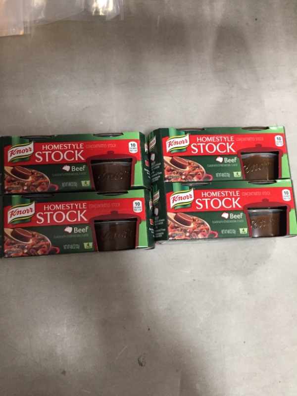 Photo 2 of *NON REFUNDABLE*
*EXPIRES Feb 11 2022*
Knorr Beef Homestyle Stock, 4.66 oz (4 Packs)