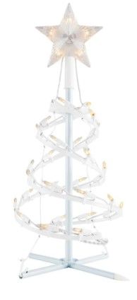 Photo 1 of *USED*
Home Accents Holiday 18 in. White Spiral Tree Pathway Lights (Set of 4)