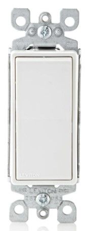 Photo 1 of *MISSING 1 switch*
Leviton Decora 15 Amp Single Pole Rocker AC Quiet Light Switch, White (10-Pack)
