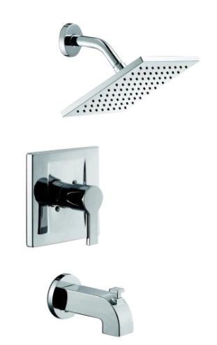 Photo 1 of *MISSING manual*
Glacier Bay Modern Single-Handle 1-Spray Tub and Shower Faucet in Chrome (Valve Included)