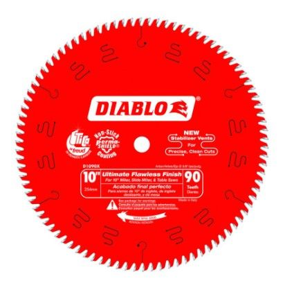 Photo 1 of *possibly USED*
DIABLO 10 in. x 90-Tooth Ultimate Polished Finish Circular Saw Blade
