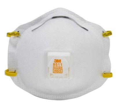 Photo 1 of *MISSING 1 mask*
3M 8511 N95 Respirator with Cool Flow Valve (10-Pack)