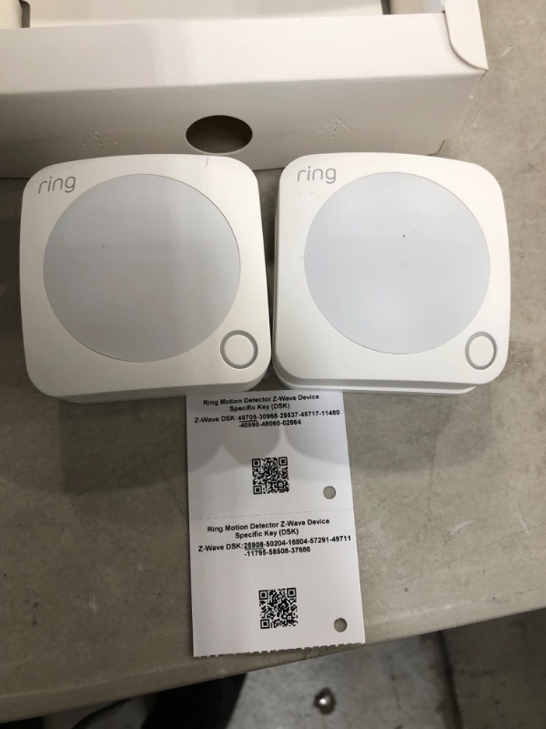 Photo 2 of *MISSING manual and batteries* 
Ring Alarm Wireless Motion Detector (2-Pack) (2nd Gen)