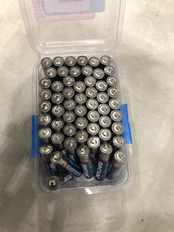 Photo 2 of *MISSING some batteries*
Rayovac High Energy Alkaline AAA/1.5 Volt Battery (60-Pack)