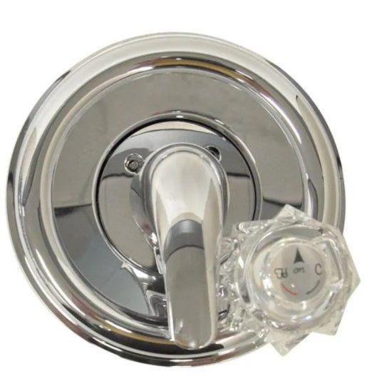 Photo 1 of 1-Handle Valve Trim Kit in Chrome for Delta Tub/Shower Faucets