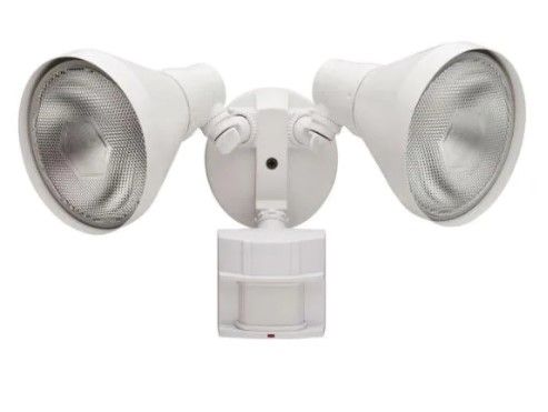 Photo 1 of 180 Degree White Motion-Sensing Outdoor Security-Light
