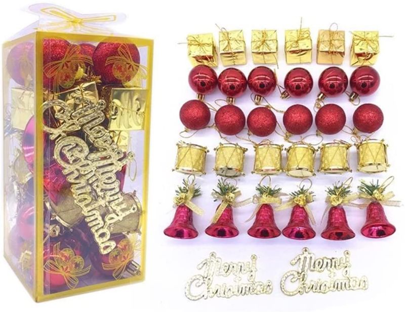 Photo 1 of  Christmas Tree Decorations Bauble Balls Set - 2 pack 