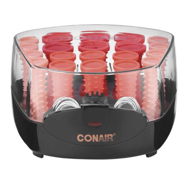 Photo 1 of Conair Compact Multi-Size Hot Rollers , Coral, 20 Piece Assortment
