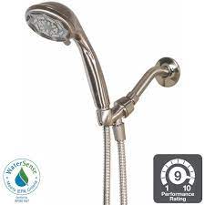 Photo 1 of **ACCESORIES ONLY*** 6-Spray 4 in. Wall Mount Handheld Shower Head in Brushed Nickel