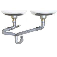 Photo 1 of 1-1/2 in. All-in-One Drain Kit for Double Bowl Kitchen Sinks