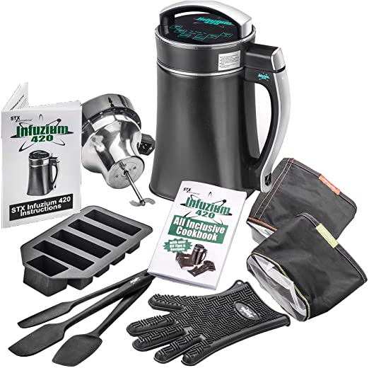 Photo 1 of STX Infuzium 420 Butter-Oil-Tincture Infuser Maker Machine Complete Kit • 2 to 10 Sticks Butter • 2 Filters, 3 Silicone Spatulas, Silicone Glove & Butter Mold Plus our Infuzium 48 Page Cookbook