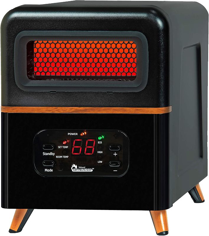 Photo 1 of Dr Infrared Heater DR-978 Infrared Space Heater, Hybrid, Black