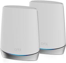 Photo 1 of NETGEAR RBK752-100NAR - Orbi AX4200 Tri-Band Mesh Wi-Fi 6 System (2-Pack) - White
