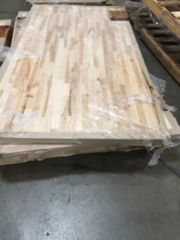 Photo 3 of ****SOLD AS WHOLE PALLET ONLY*** NO RETURNS*** NO REFUNDS**MINOR DAMAGE ***
HARDWOOD REFLECTIONS Unfinished Birch 8.17 Ft. L X 25 in. D X 1.5 in. T Butcher Block 
Countertop

