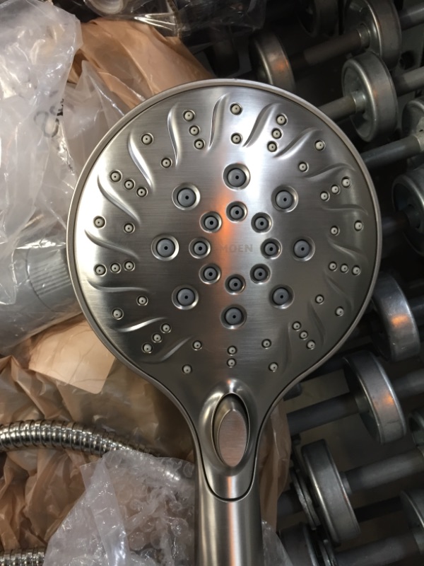 Photo 1 of **USED** INCOMPLETE*** MISSING COMPONENTS*** MINOR DAMAGE***
MOEN
Attract with Magnetix Single-Handle 6-Spray 5.5 in. Shower Faucet in Spot Resist Brushed Nickel (Valve Included)