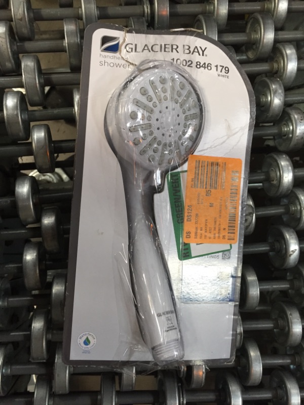 Photo 2 of 3-Spray 3.3 in. Single Wall Mount Handheld Adjustable Shower Head in White