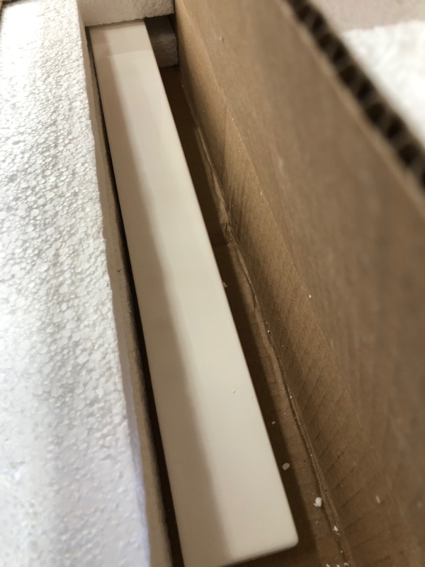 Photo 1 of 18 in. Cultured Marble Lite Sidesplash in White
