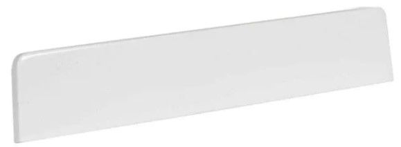 Photo 1 of 18 in. Cultured Marble Lite Sidesplash in White
