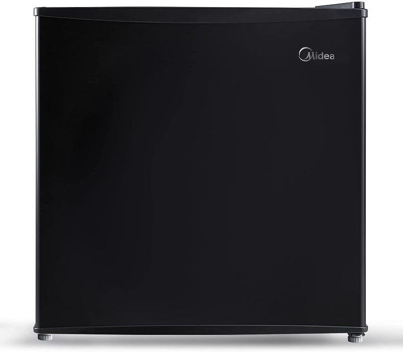 Photo 1 of 1.6 Cu. Ct. Compact Refrigerator (black) with reversible door ( for parts only Non refundable)