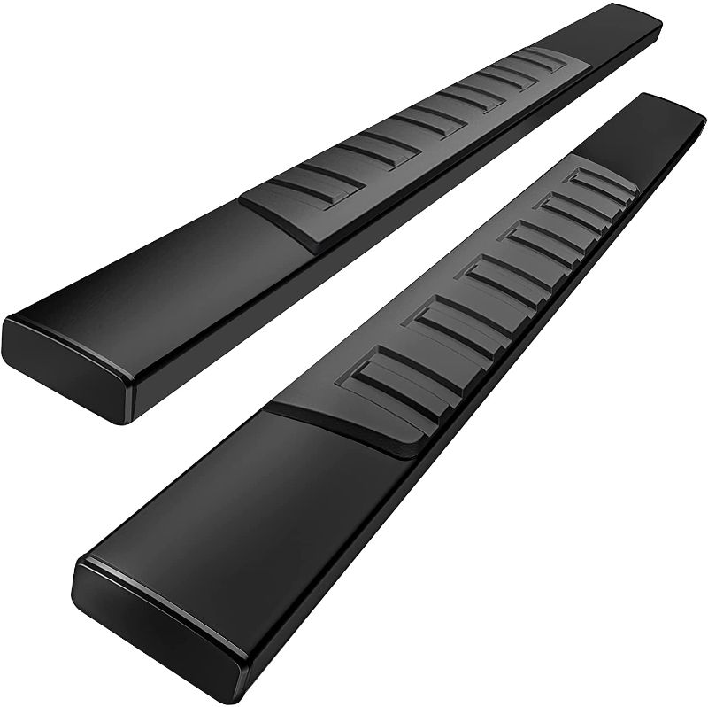 Photo 1 of YITAMOTOR 6 Inches Running Boards Compatible with 2019-2022 Chevy Silverado/GMC Sierra 1500, 2020-2022 Silverado/GMC Sierra 2500HD 3500HD Regular/Standard Cab Aluminum Black Side Step Nerf Bar