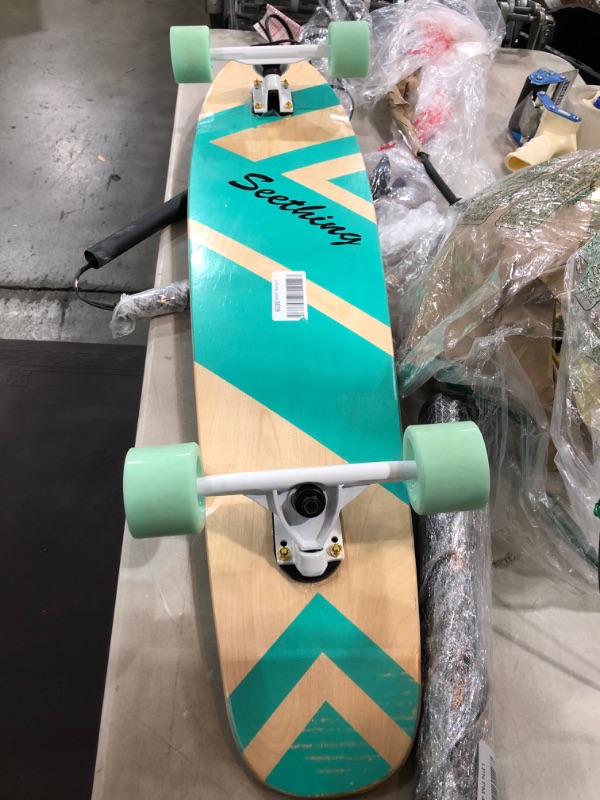 Photo 2 of 
seething 42 Inch Longboard Skateboard Complete Cruiser Pintail,The Original Artisan Maple Skateboard Cruiser Pintail for Cruising, Carving, Free-Style and...
Color:Green