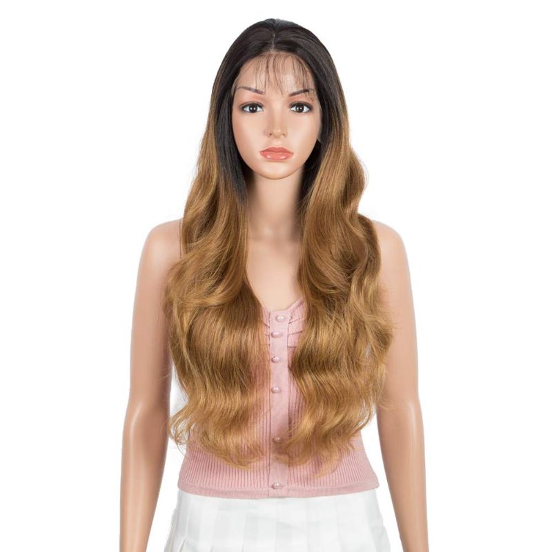 Photo 1 of 
Joedir Lace Front with 4"x4" Simulated Scalp Wig 26'' Long Body Wave Free Part Heat Resistant Synthetic Wigs With Baby Hair For Black Women...