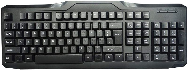 Photo 1 of iMicro KB-IMK9 107-Key USB Wired English Keyboard (Black)