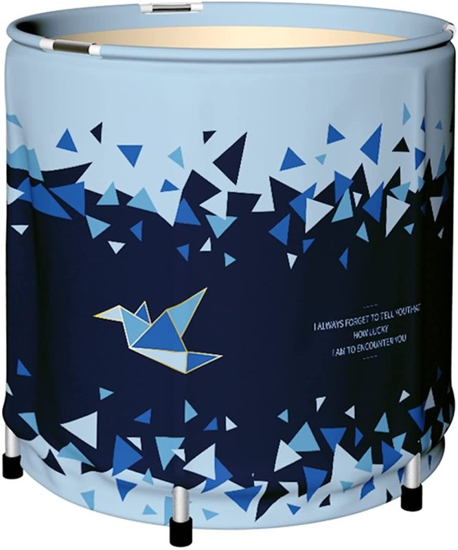 Photo 1 of 
Portable Bathtub for Adults - 31” Foldable Bathtub Soaking Standing Bath Tub for Shower Stall Massage Folding SPA Tub Accessories for Family Bathroom...
Color:Blue