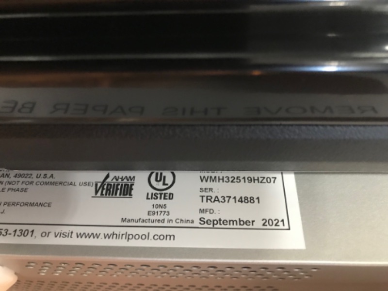 Photo 1 of 1.9 cu. ft. Over the Range Microwave in Fingerprint Resistant Stainless Steel with Sensor Cooking
