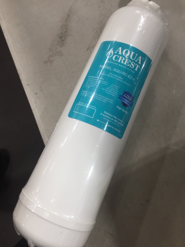 Photo 1 of AQUACREST RC 4 EZ-Change Premium Water Filtration Replacement Cartridge, Replacement for all Culligan EZ Change Water Filter Systems, Including RCEZ-4, IC-EZ-4, US-EZ-4, RC-EZ-3, RC-EZ-1 (Pack of 1)
