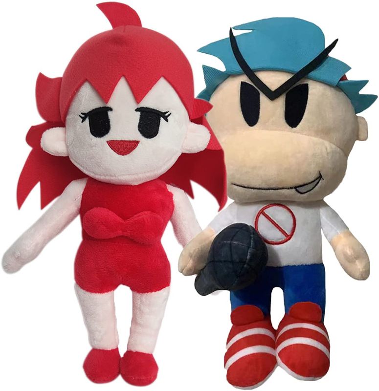 Photo 1 of 10" Boyfriend and Girlfriend Plush Toy¡ê?Night Boyfriend Doll with Microphone and Girlfriend Plush Doll
