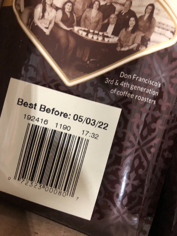 Photo 3 of Don Francisco's Decaf Vanilla Nut Flavored Ground Coffee, 100% Arabica - 3 X 12 Ounce Bags
expired May 2022