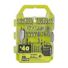 Photo 1 of RYOBI
Drill and Impact Drive Kit (40-Piece) 3-PACK