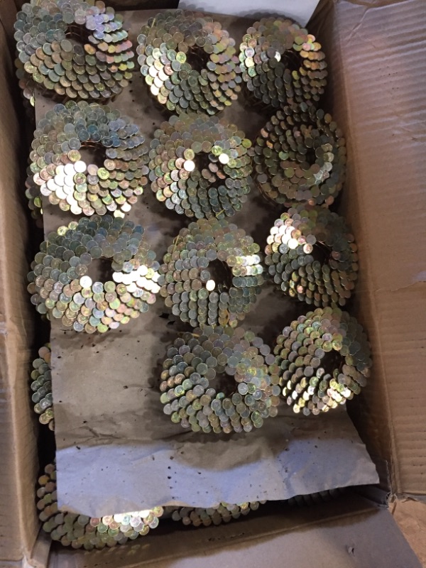 Photo 2 of 1 in. x 0.120 in. Electro-Galvanized Metal Coil Roofing Nails (7,200 per Box)