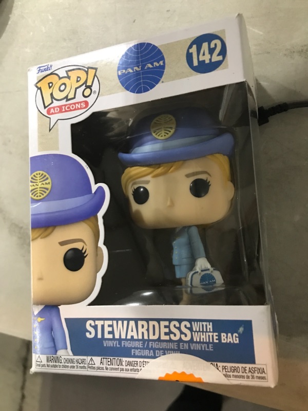 Photo 2 of Funko POP Pop! Ad Icons: Pan Am - Stewardess with White Bag, Multicolor, 56816
