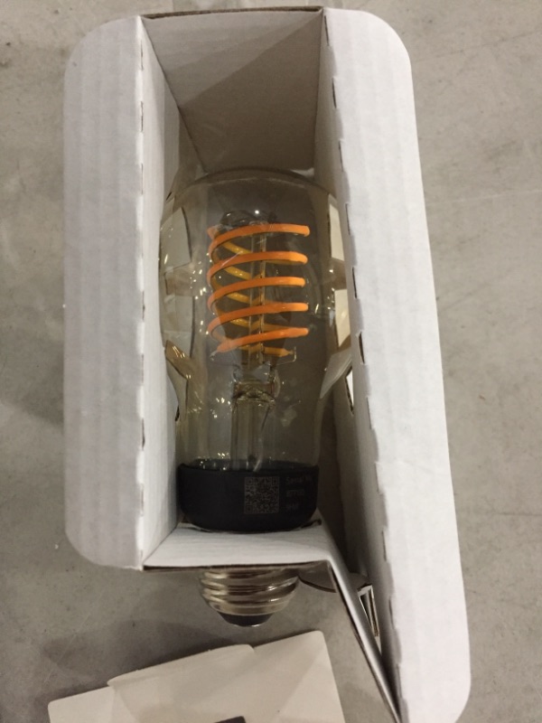 Photo 2 of Philips Hue
Amber A19 LED 40W Equivalent Dimmable Wireless Edison Smart Light Bulb with Bluetooth
