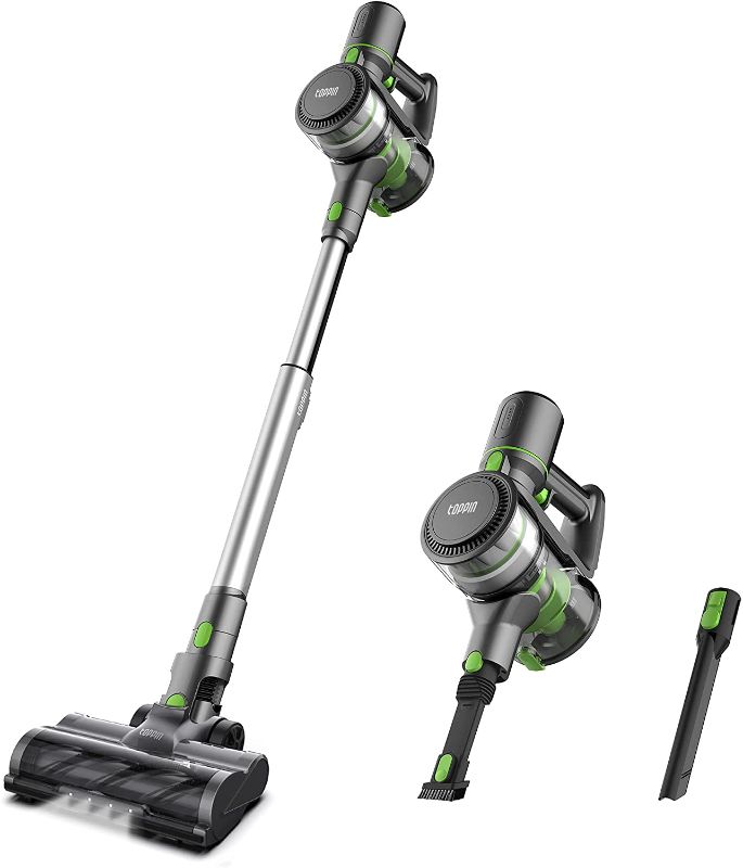 Photo 1 of TOPPIN Stick Vacuum Cleaner Cordless - Tangle-Free 6 in 1 Powerful 12Kpa Suction Stick Vacuum, Lightweight and Large Capacity, Up to 28min Runtime, Ideal for Home Hard Floor Carpet Car Pet
