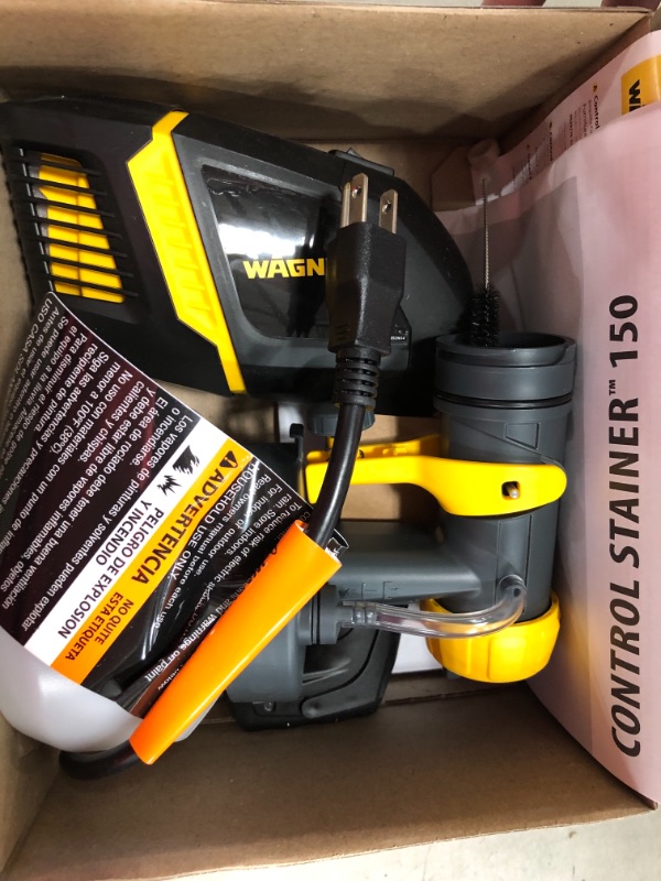 Photo 1 of Wagner
Control Stainer 150 HVLP Handheld Sprayer
