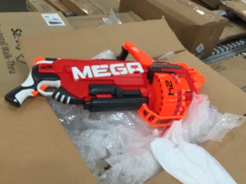 Photo 2 of **SIMILAR TO STOCK PHOTO**GUN DOES NOT SHOOT**
NERF Megalodon N-Strike Mega Toy Blaster with 20 Official Mega Whistler Darts
