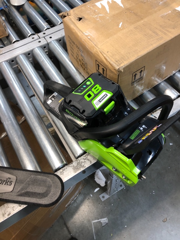 Photo 2 of Greenworks Pro 16" 80V Brushless Chainsaw with 2Ah Battery and Charger CS80L211
