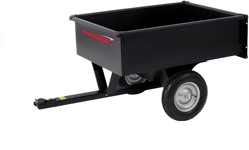 Photo 1 of Precision Products LDT1002B 10 Cu Ft Steel Dump Cart, 750 lb, Dark Grey
