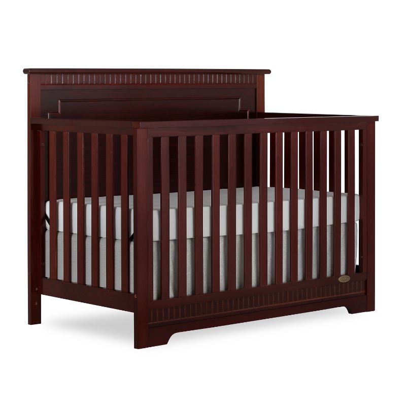 Photo 1 of Dream On Me Morgan 5-in-1 Convertible Crib, Cherry
