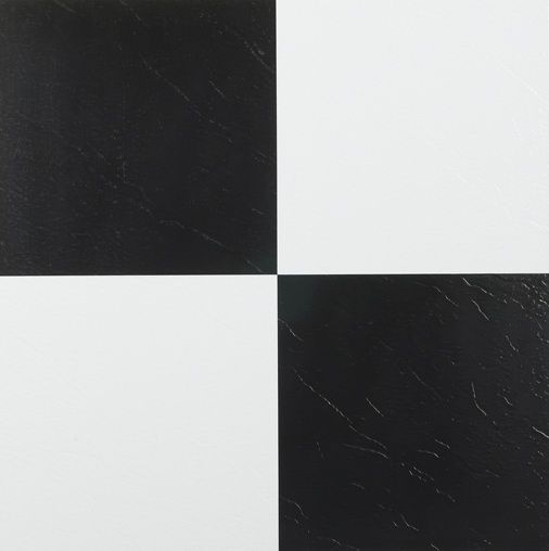 Photo 1 of 2 packs Achim Tivoli 12"x12" 1.2mm Peel & Stick Vinyl Floor Tiles 45 Tiles/45 Sq. Ft. Black & White
