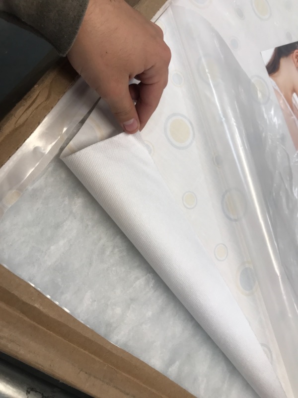 Photo 1 of fabric ripped - Moonlight Slumber Little Dreamer Crib Mattress - Firm, Dual Sided, Standard Size, Waterproof, 5in.
